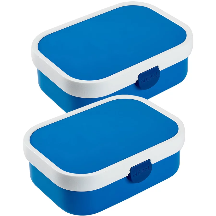 Mepal Brotdosen mit Einsatz Campus 700 ml 2er Set blau