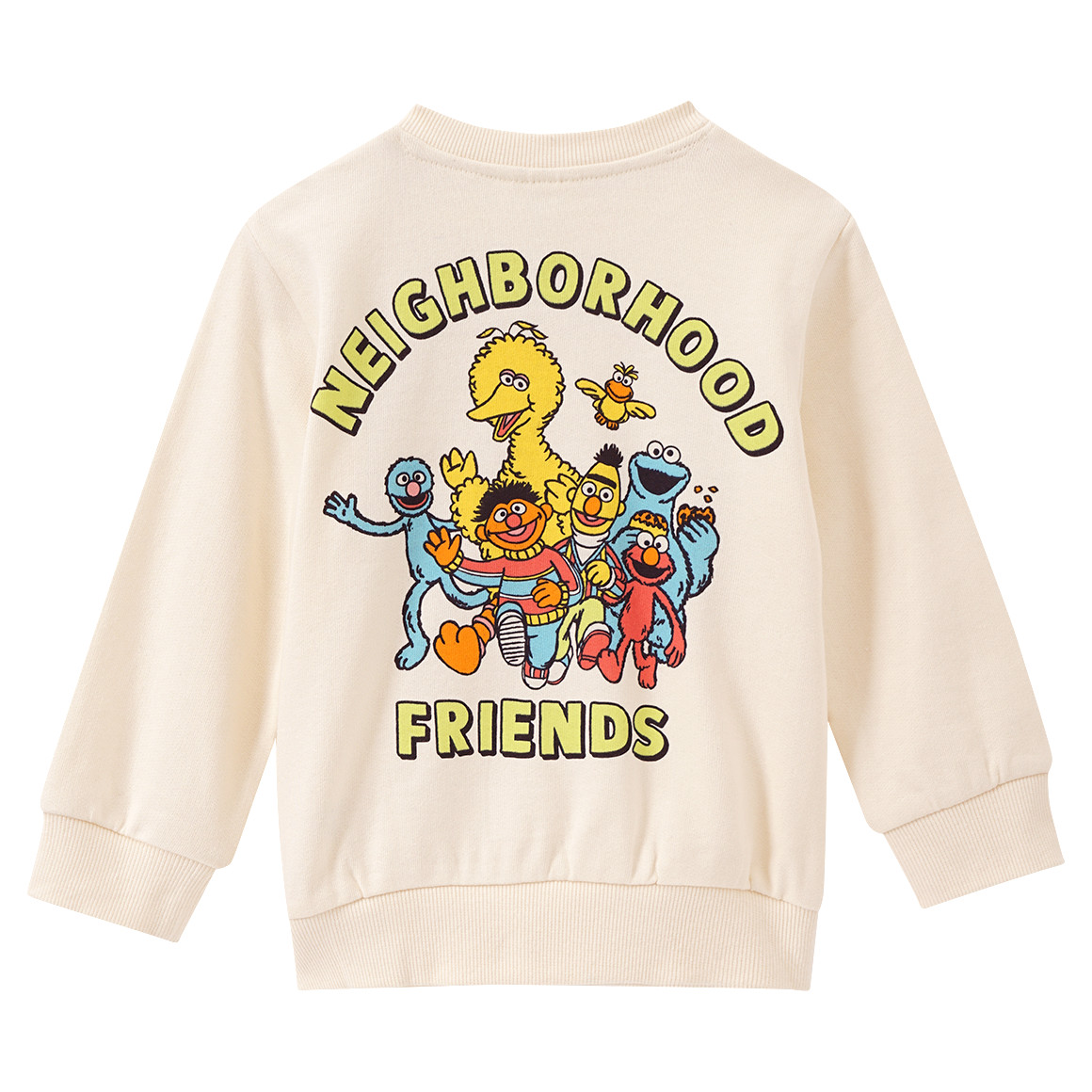 Topomini Sesamstraße Sweatshirt mit Backprint creme