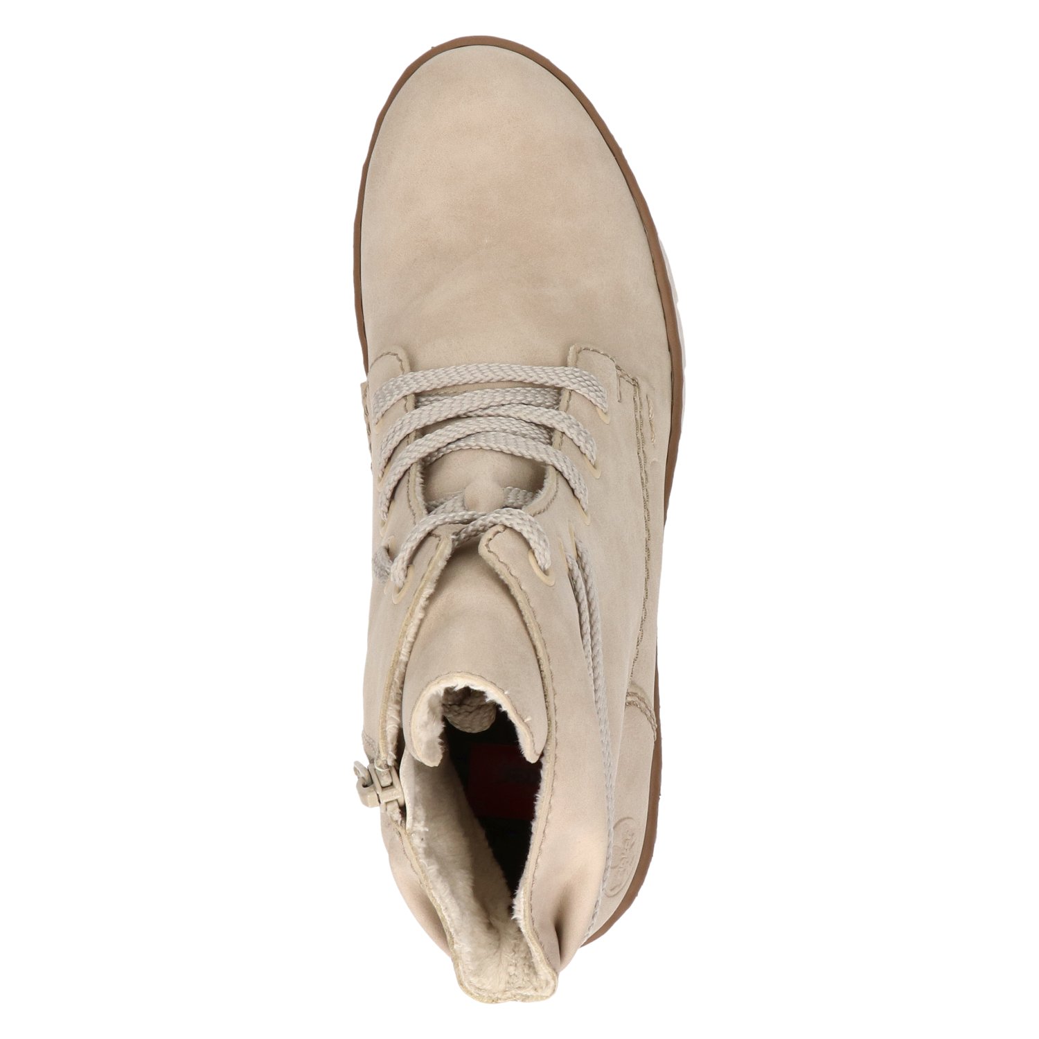 dames veterboot Rieker Ecru