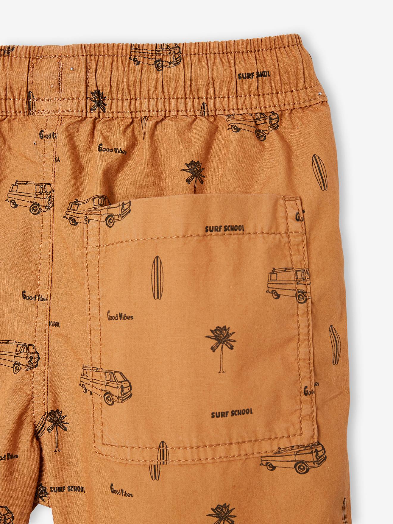 Bermudas com estampa de avelã para meninos