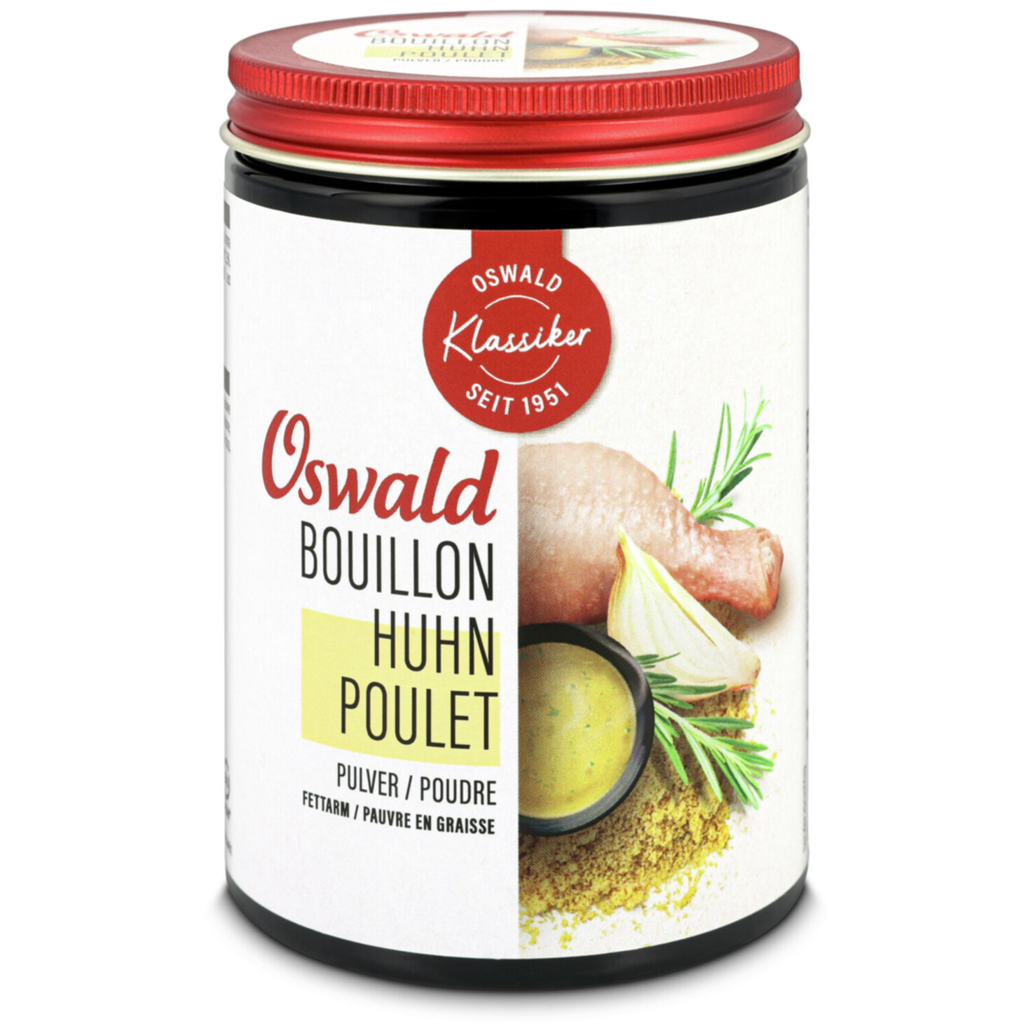 Oswald Hühnerbouillon Fettarm Pulver