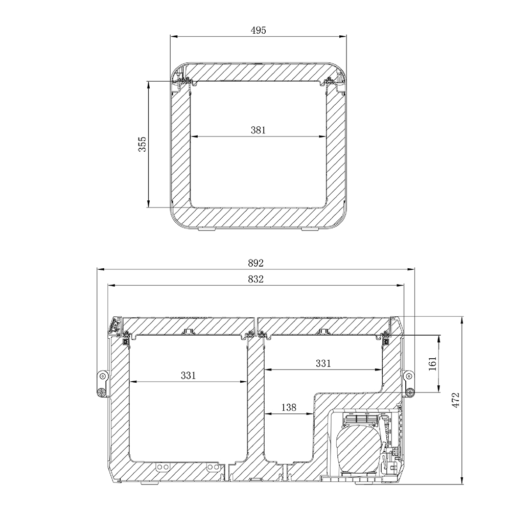 Dometic CFX3 75DZ Kompressor Kühlbox Dual Zone 12/24/230V 74 Liter