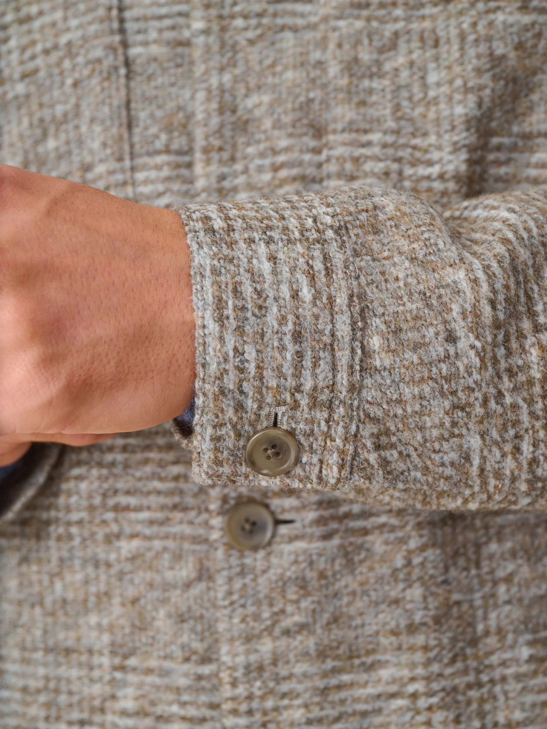 Neutraal - Smart Check Jacket with Wool