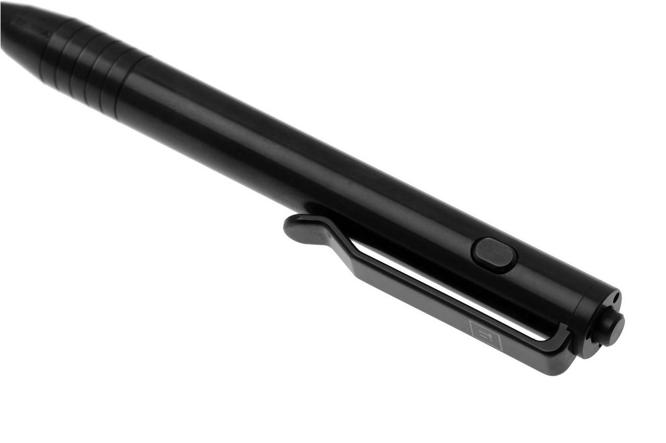 Big Idea Design Mini Dual Side Click Pen MDSC-DLC Black DLC Titanium, everyday carry pen