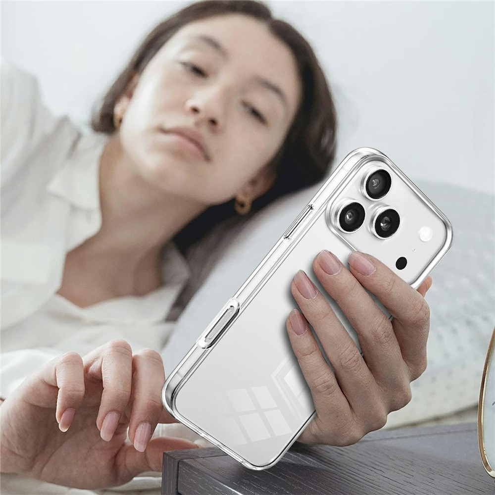 2in1 iPhone 17 Pro Max Full Protection Schutz Hülle   Acryl Displayschutz (Front/Back) - Transparent