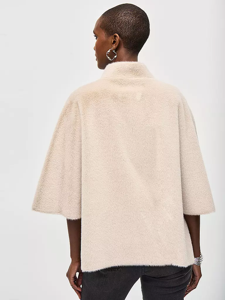 JOSEPH RIBKOFF Jacke in Felloptik  creme