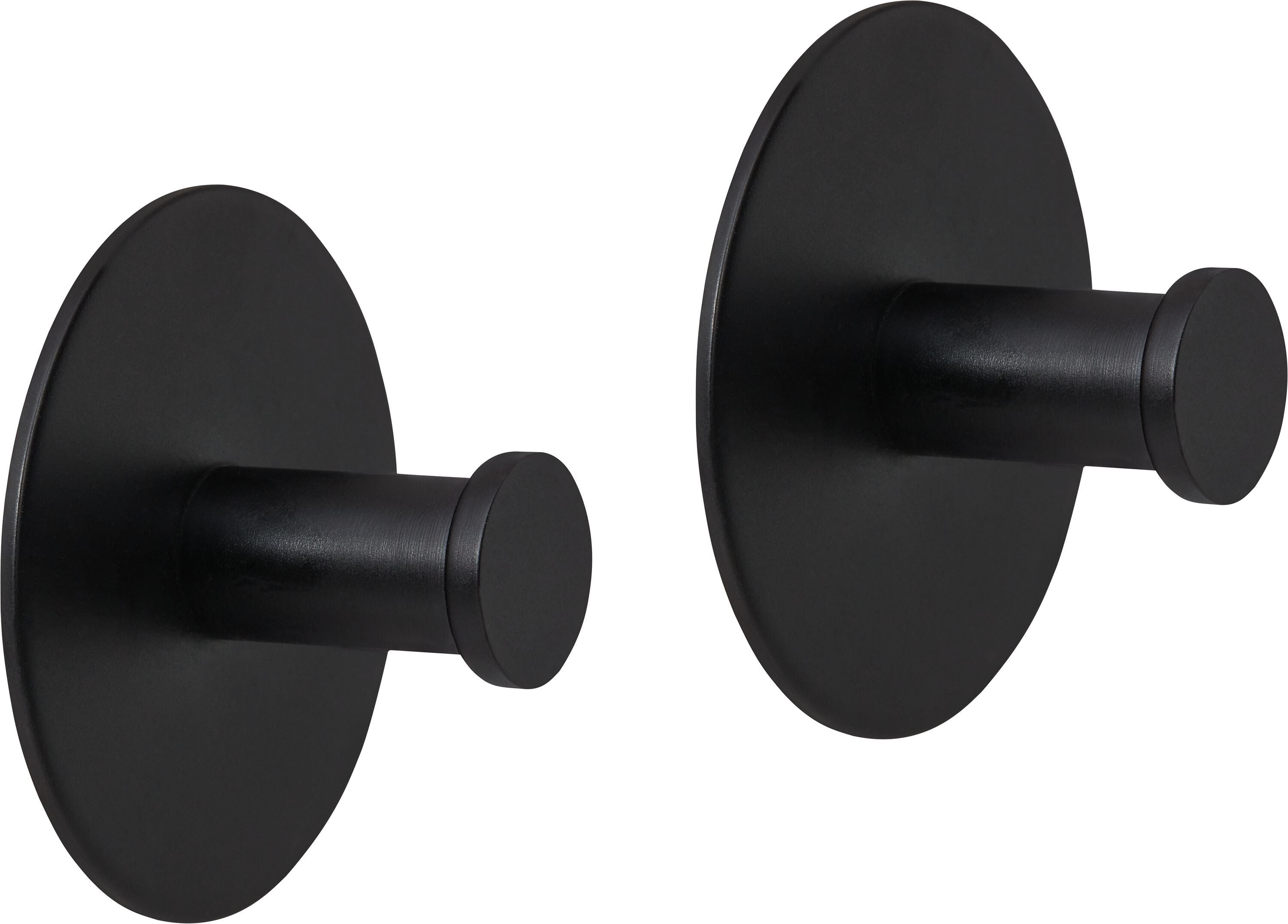 LEVIO Handtuchhaken-Set - Schwarz / H: 2.8 cm