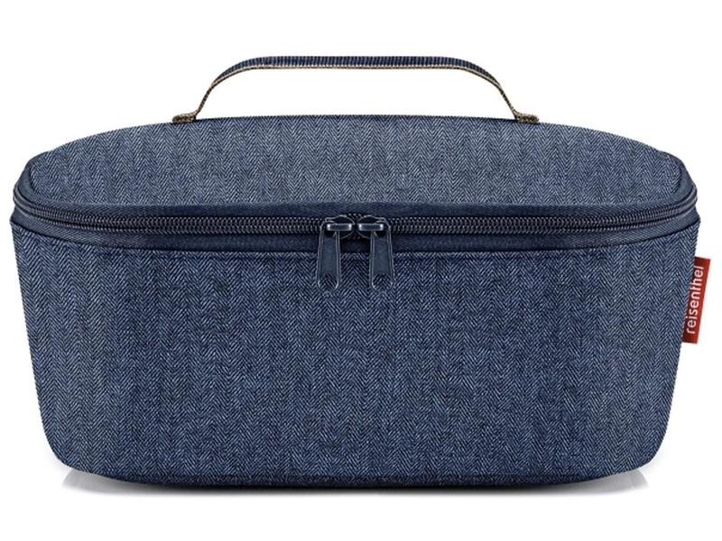 Reisenthel Kühltasche M Pocket Herringbone Dark Blue Coolerbag mit Tragegriff
