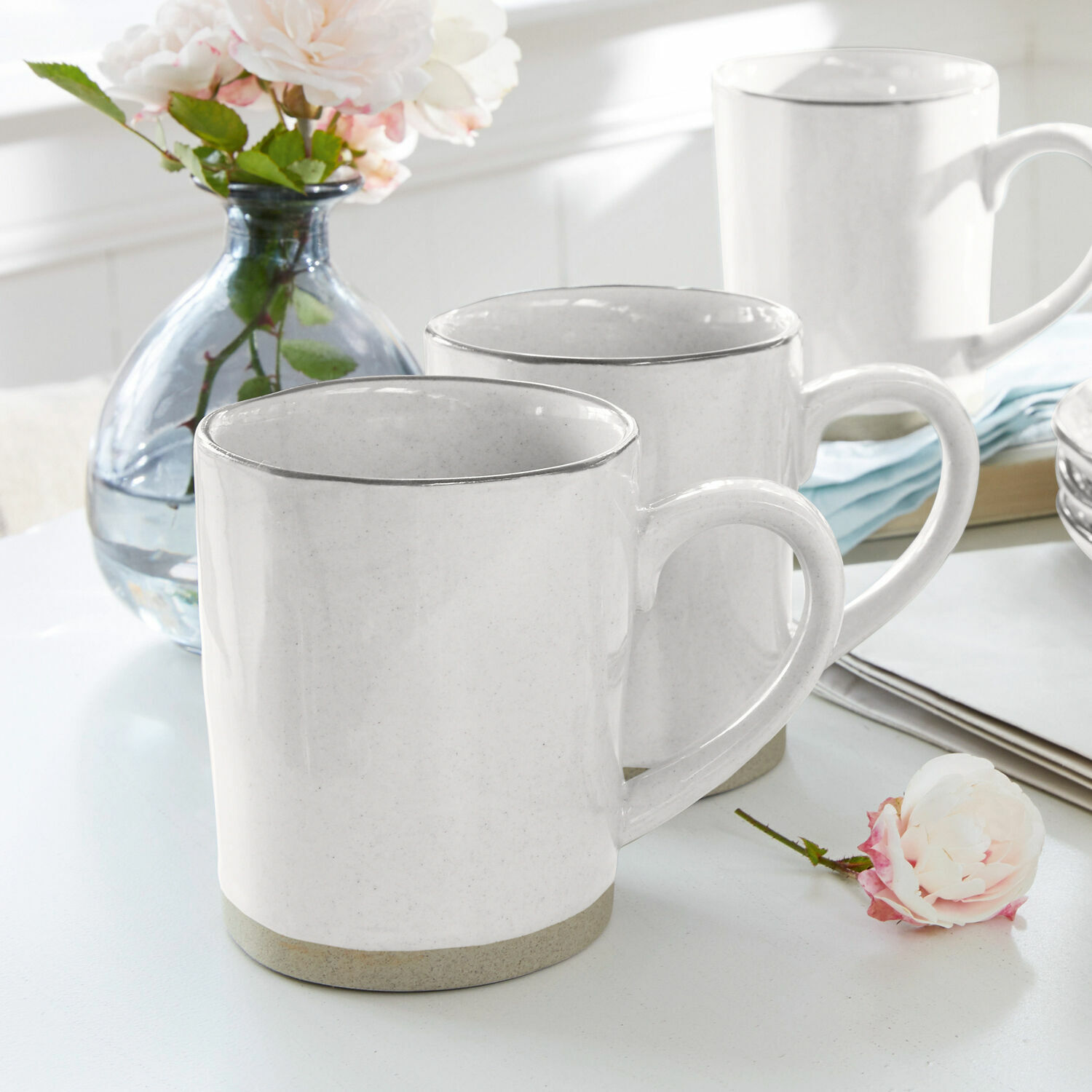 Tasse 6er Set Biarré weiß