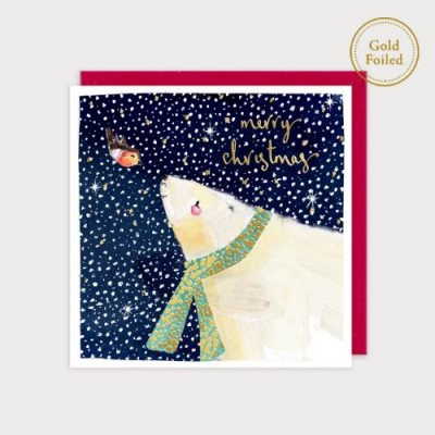 Polar Bear Merry Christmas Greetings Card
