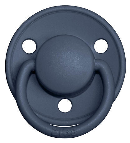 BIBS De Lux Sutter - Str. 2 - 2-pak - Rund - Cloud/Steel Blue