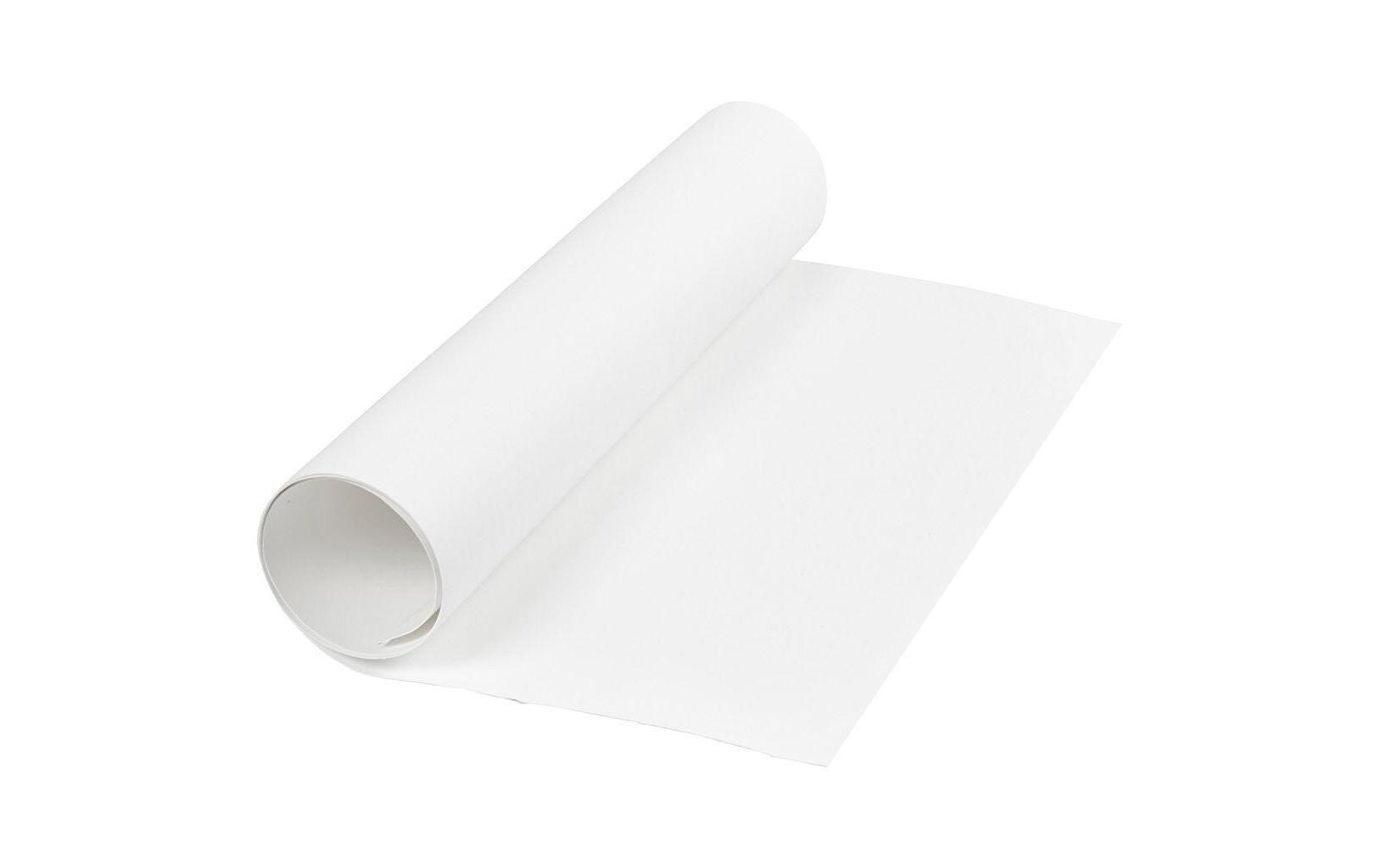 Lederpapier Rolle, 350 g, 1 Stück, WeissRobustes Kunstlederpapier