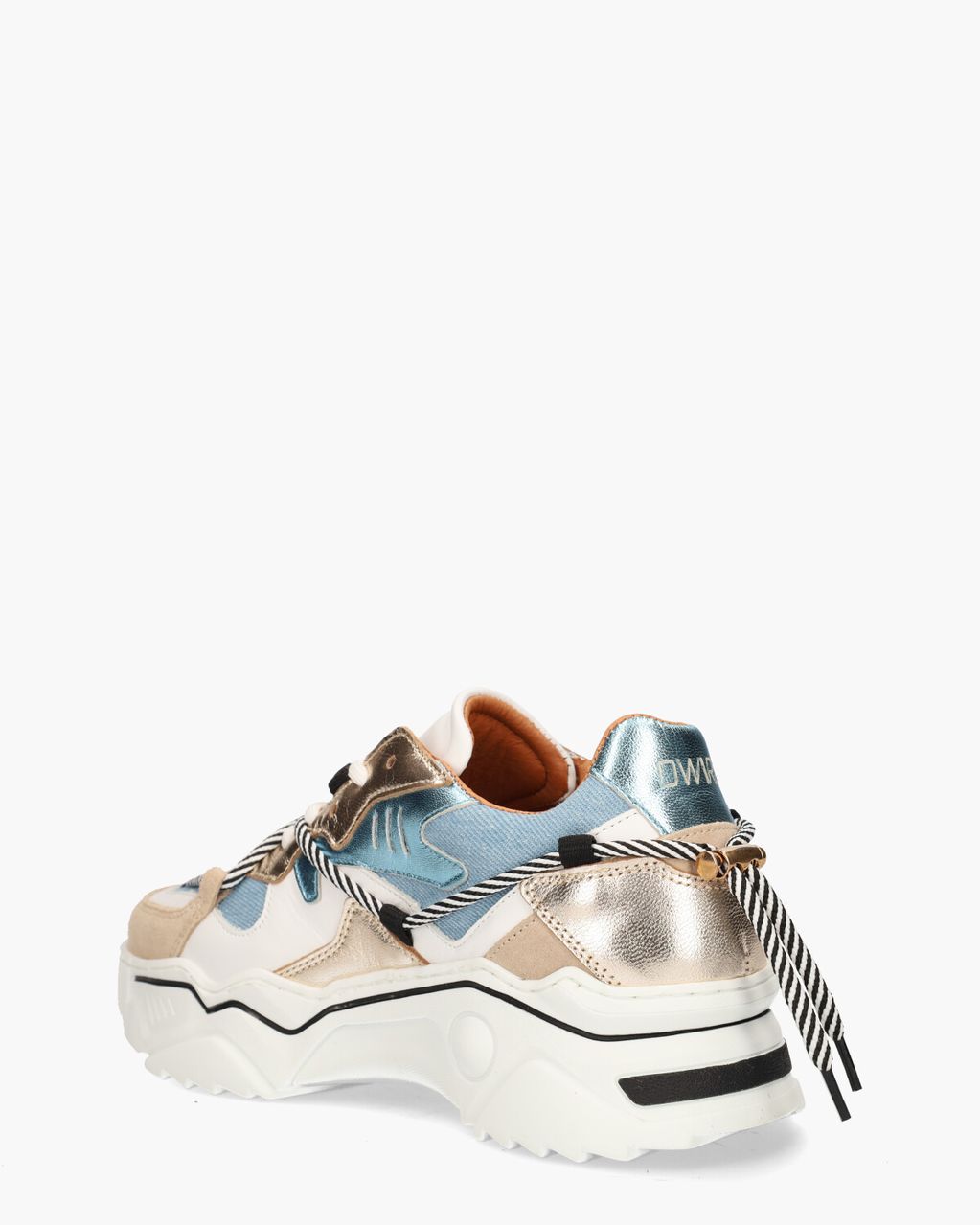 DWRS Label Jupiter Denim Beige/Blauw Damessneakers