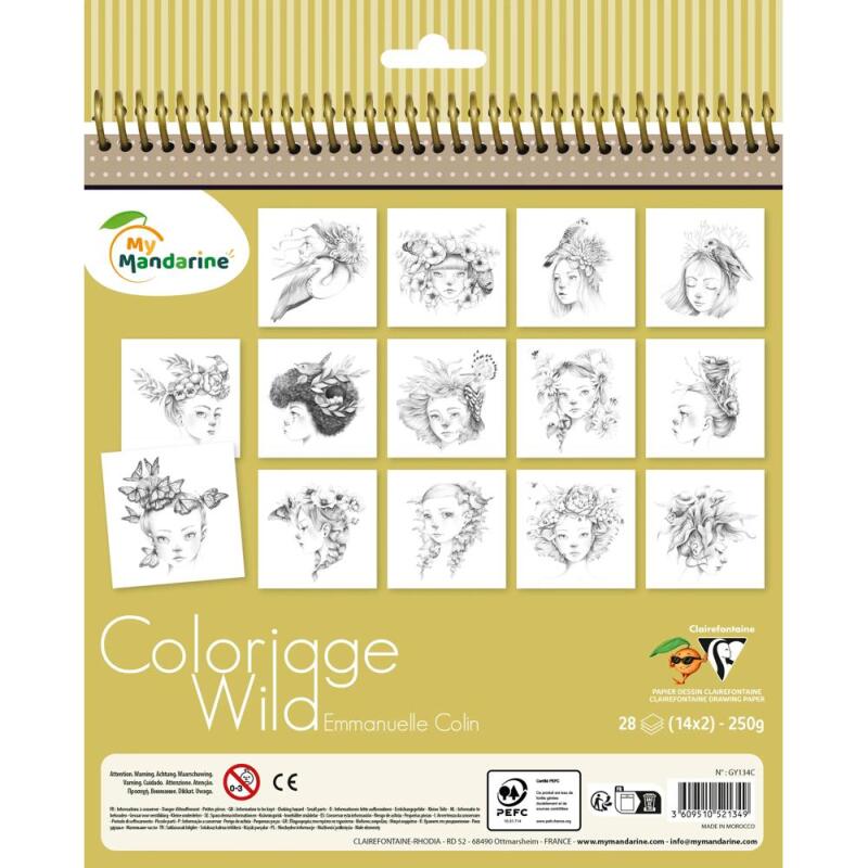 Carnet de coloriage Wild 7 - Or