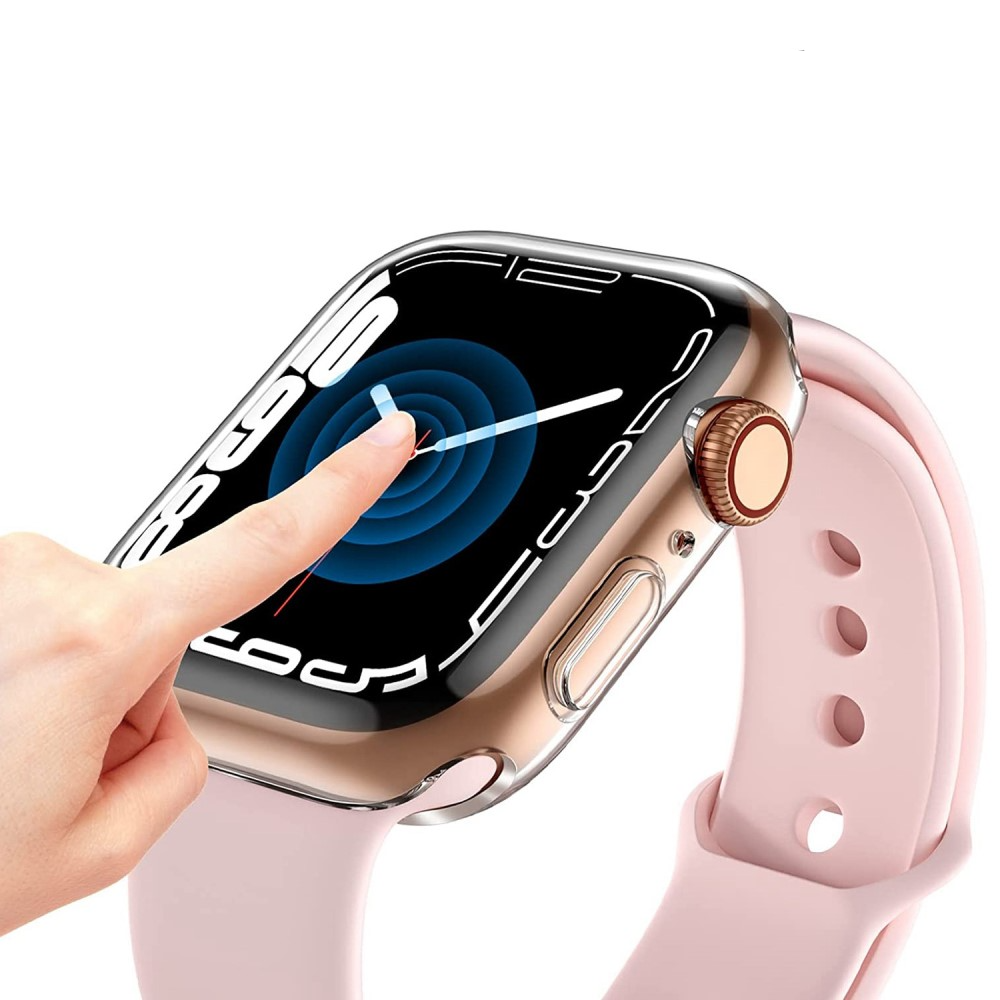 Apple Watch (41 mm) Gummi Bumper Case mit Displayschutz - Transparent