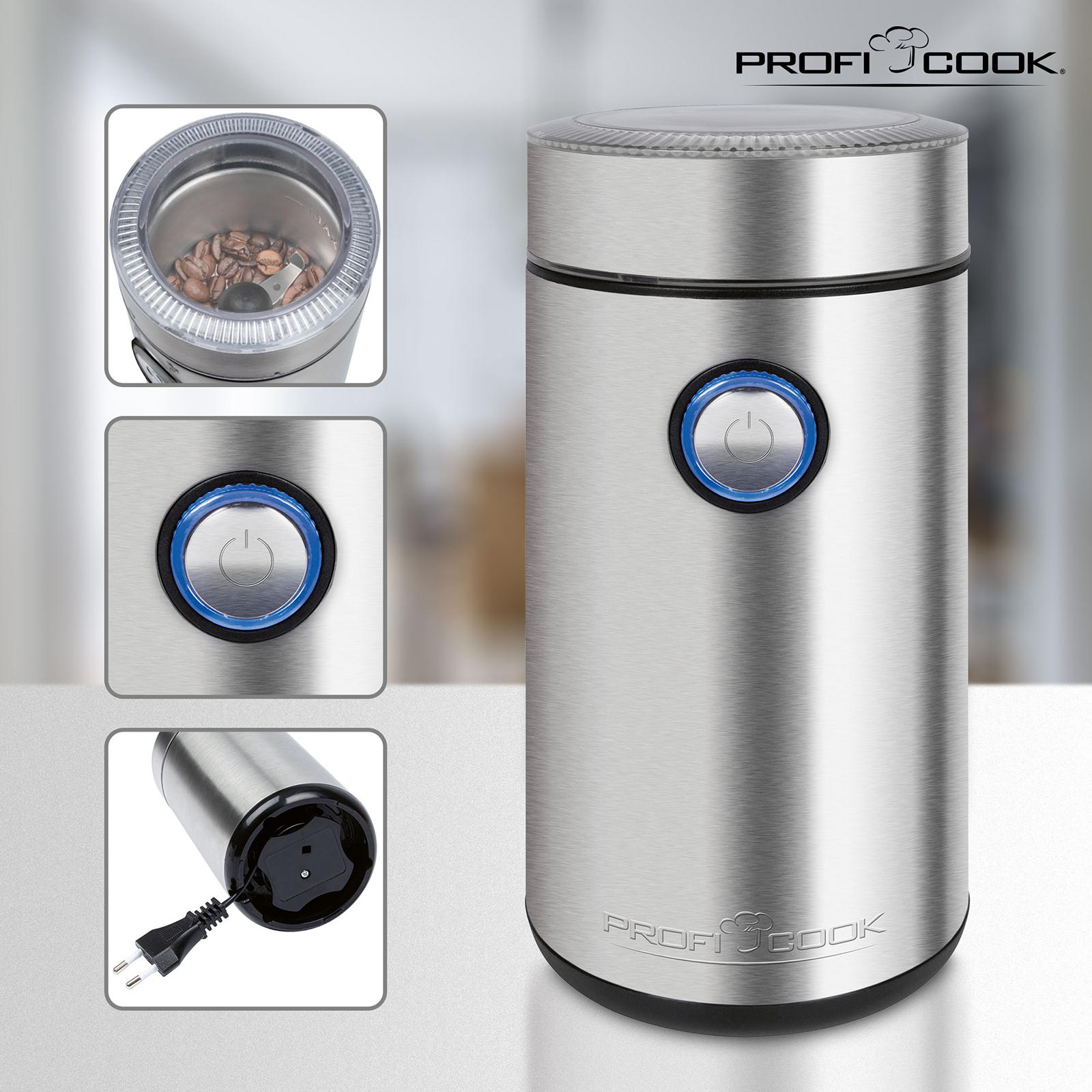 PROFICOOK Kaffeeschlagwerk - Edelstahl - 40 g