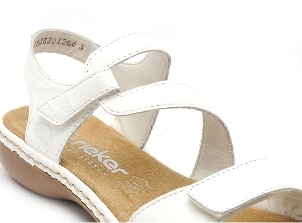 Rieker nu pieds plats femme 659c7 blanc