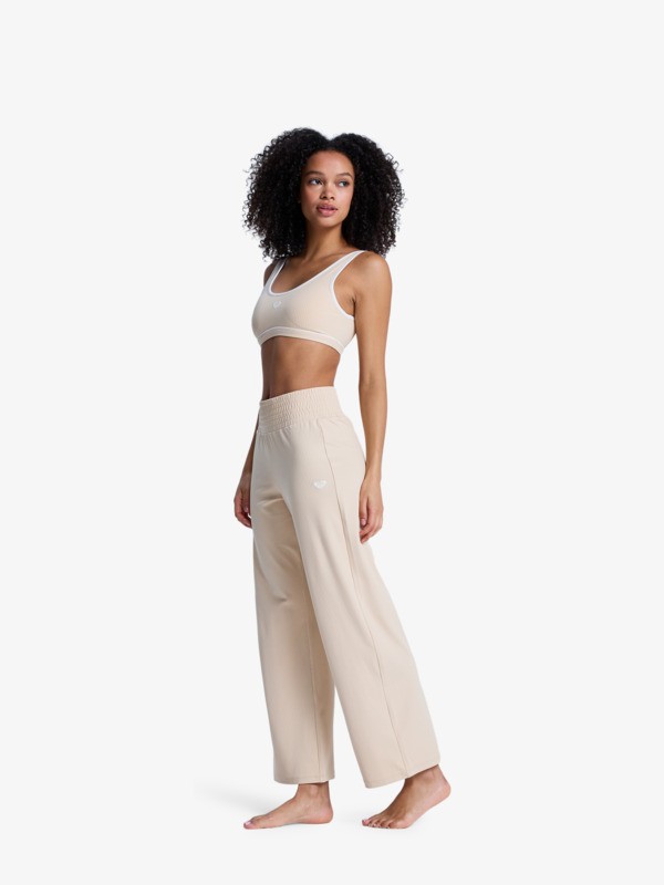 Rise & Vibe Pantalon de sport Beige Femme