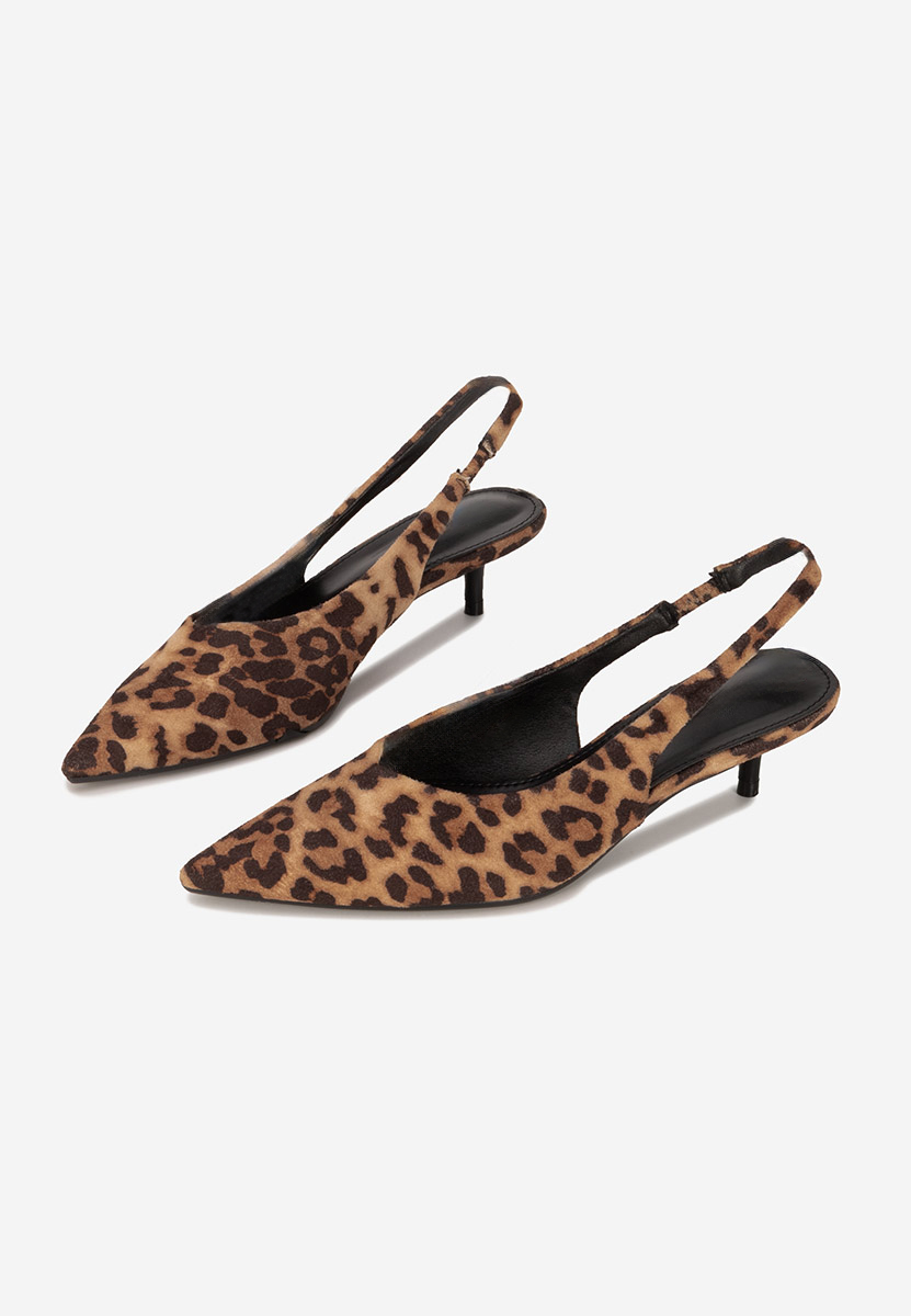 Chaussures slingback leopard Amadeea