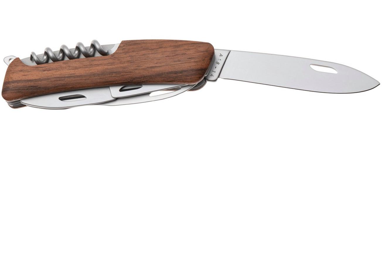 Swiza D07 R AM, KNR.0116.6300, Walnut, Zwitsers zakmes, 7 tools
