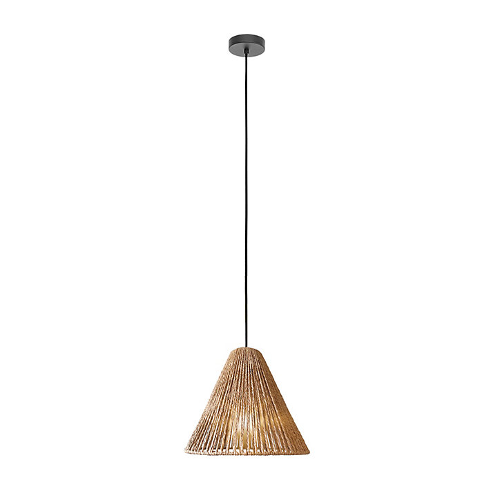 Suspension Vigone E27 40W IP20 naturel Dulanux ⌀30 x H.120 cm