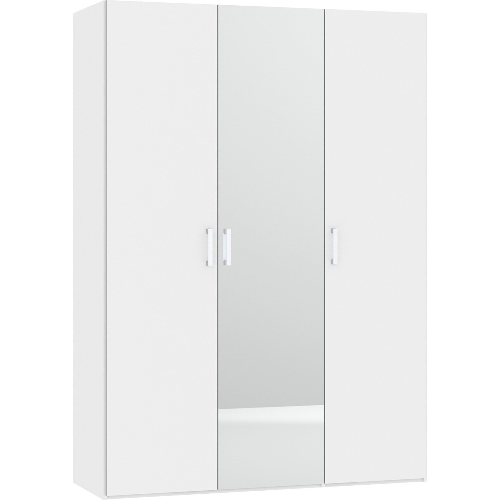 Schrank Schweizer 108 weiss, mit Spiegel