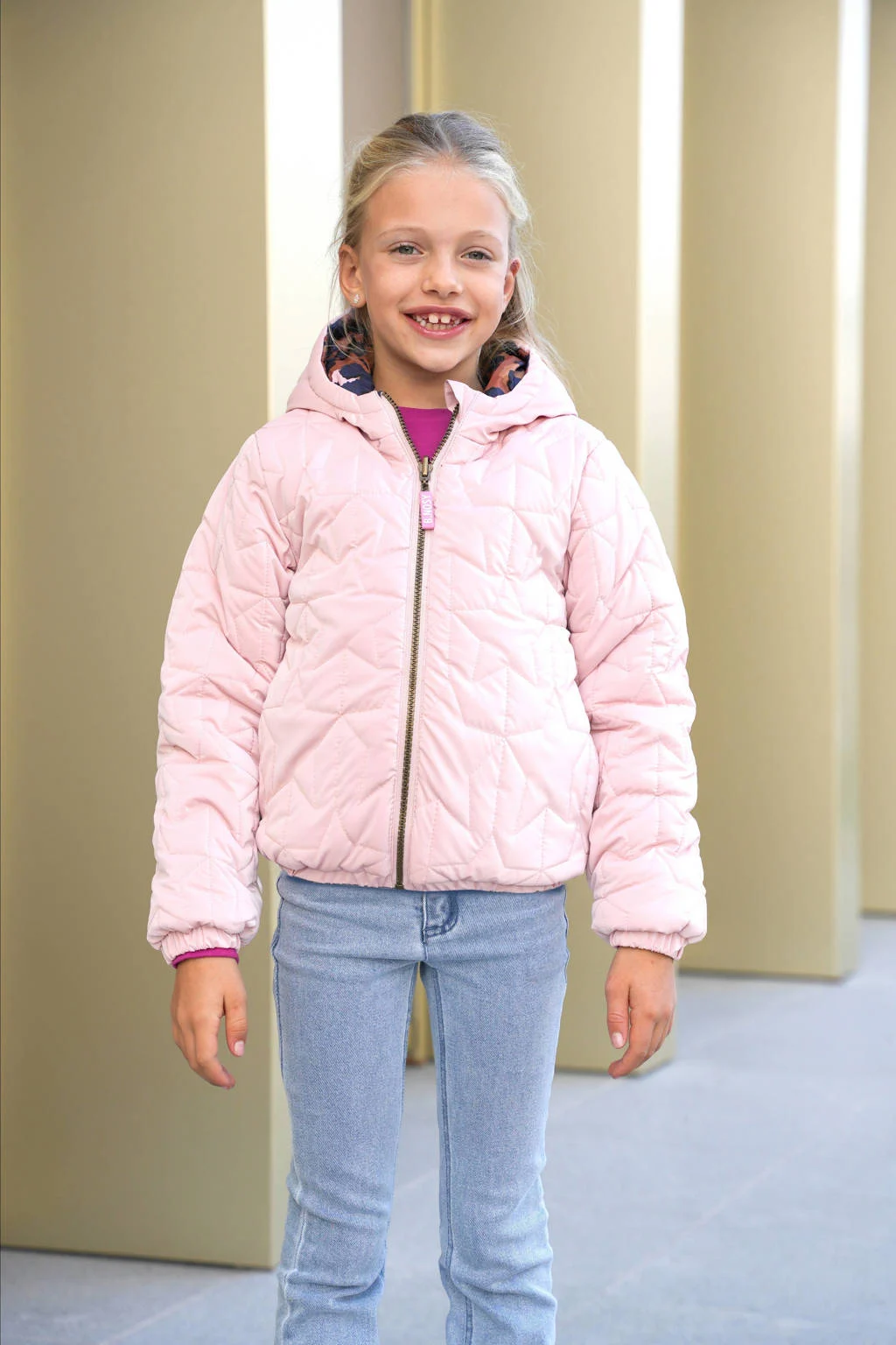 B.Nosy reversible jas winter roze