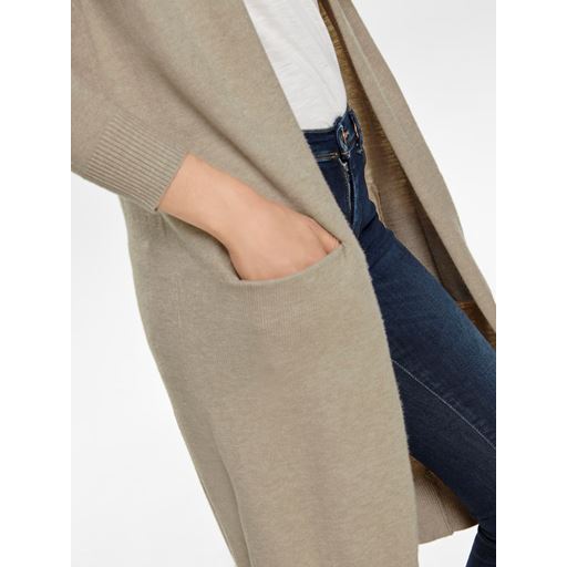 JDY Marco Lang Cardigan, Beige Melange, M