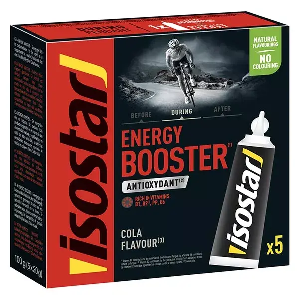 Isostar Energy Booster Cola Energy Gel 5 unidades