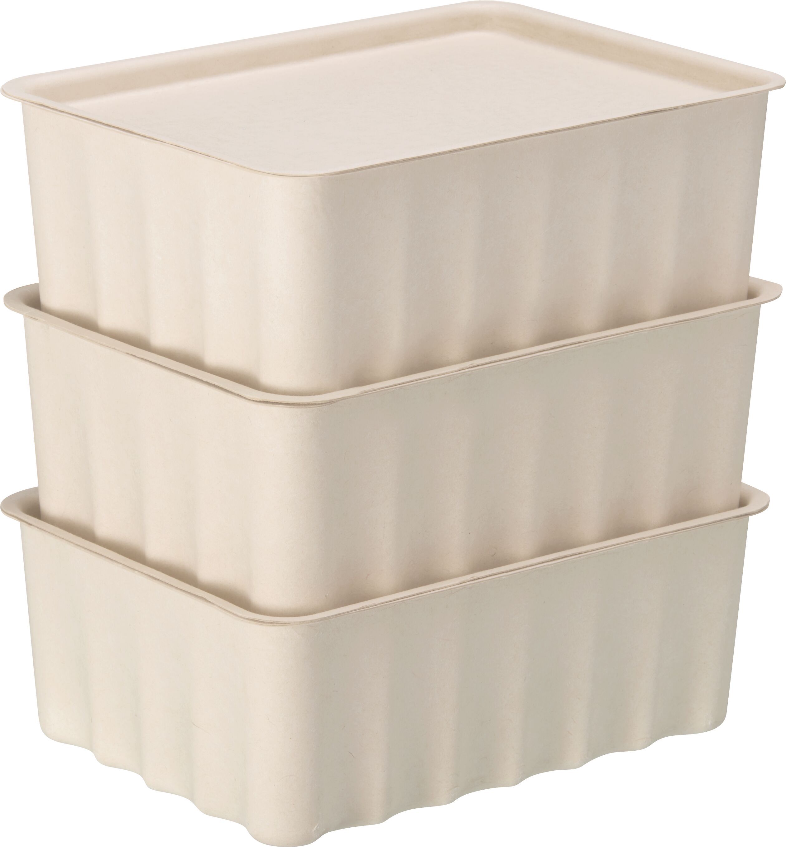 MANDA Box - Beige / B: 27.5 cm x T: 20.5 cm x H: 10.3 cm