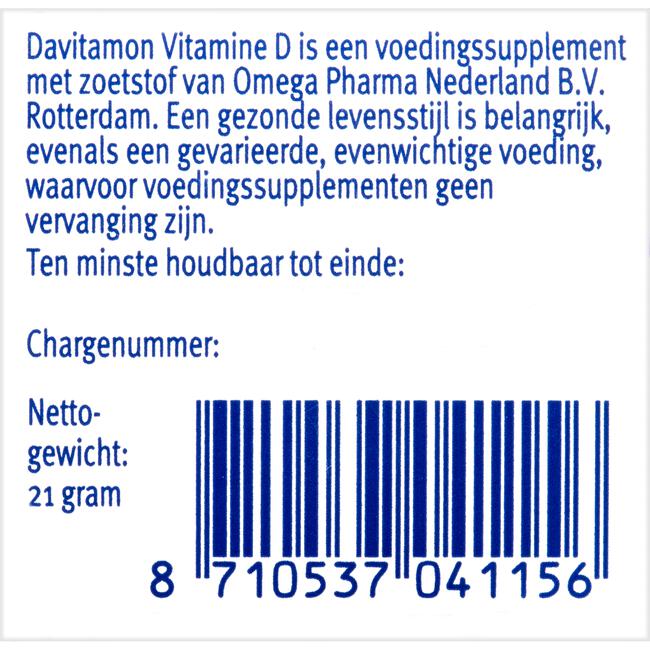 Davitamon Vitamine D Smelttabletten 150 stuks