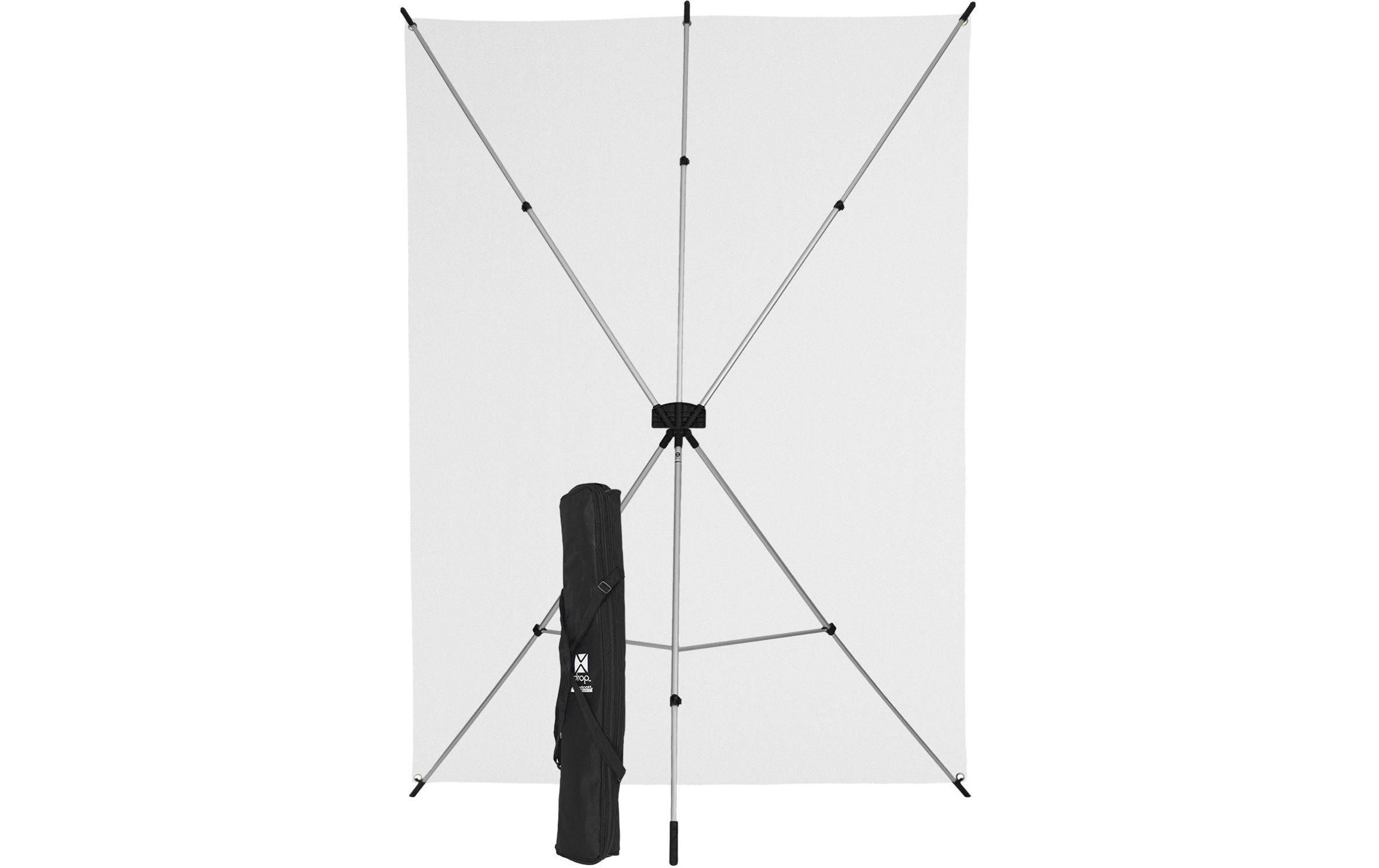 Hintergrundsystem X-Drop Kit 1.5 x 2.1 m Weiss<br>Ideales Hintergrundsystem für unterwegs