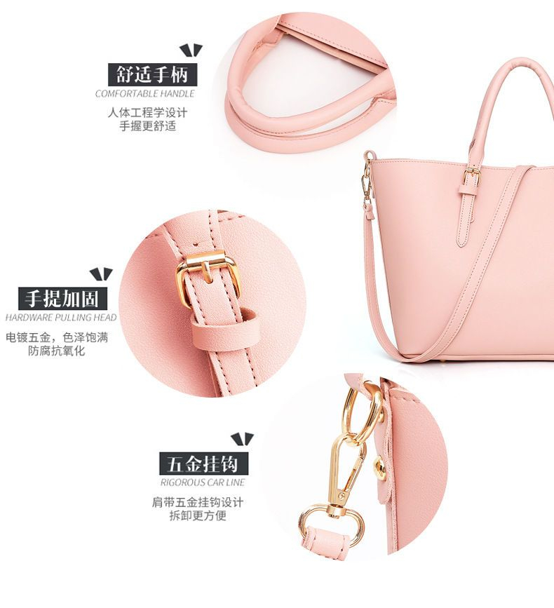 NewTown - Set van 3: Kunstleren Tote Bag + Crossbody Bag + Pouch