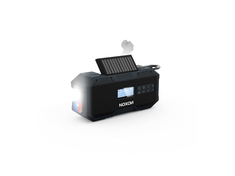 Noxon DAB  Radio Dynamo Solar 411 Anthrazit DAB  Notfunk mit Bluetooth