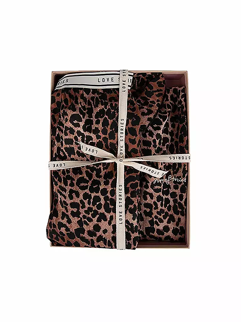 LOVE STORIES Geschenkeset Pyjama  JOE braun