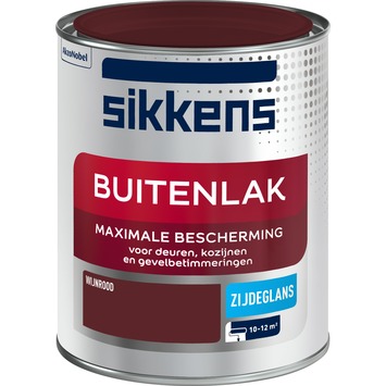 Sikkens buitenlak zijdeglans Wijnrood 750 ml