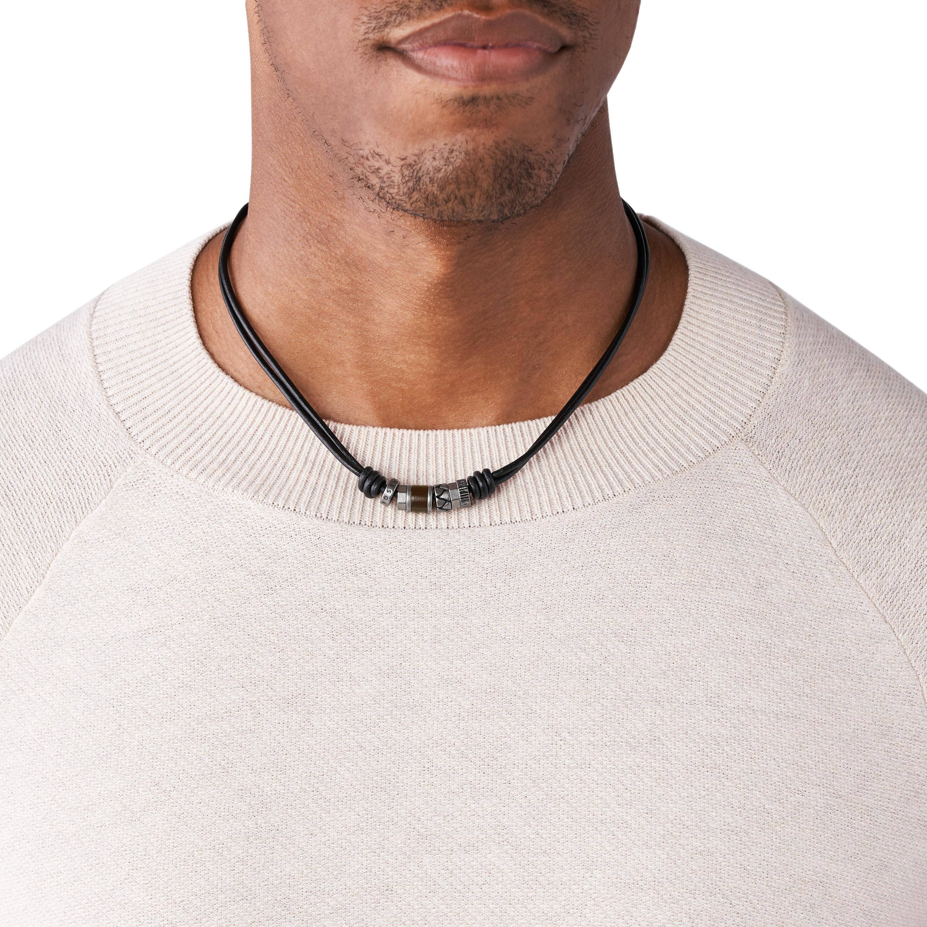 Fossil collier JF84068040 zwart