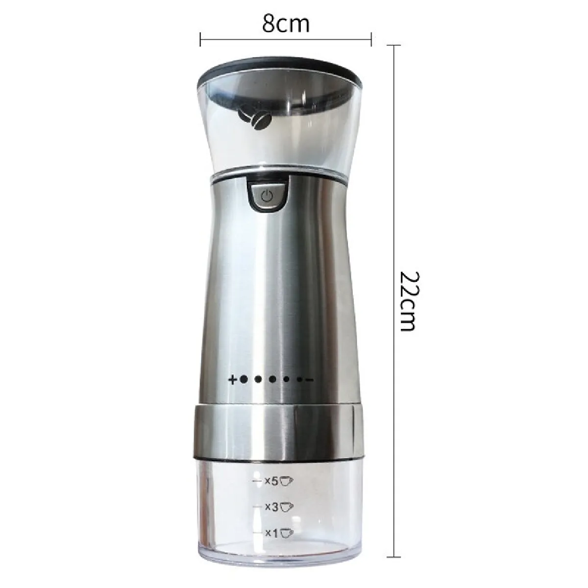 Universal Moulin électrique portable USB - Argent
