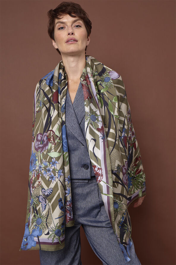 Bella Ballou LIVING GARDEN ZIGZAG Scarf 162