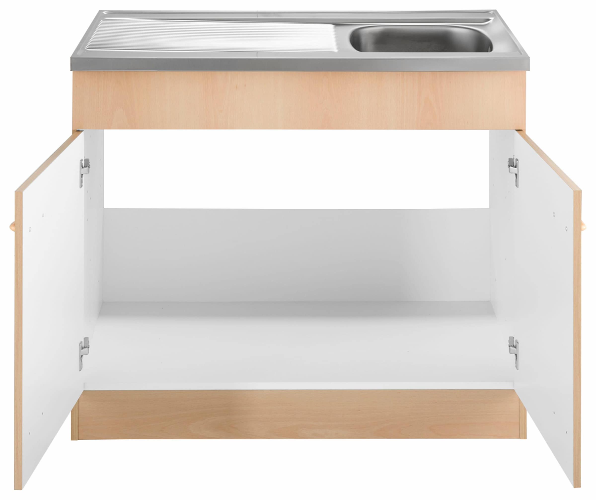 KOCHSTATION Spülenschrank »KS-Elster« Breite 100 cm