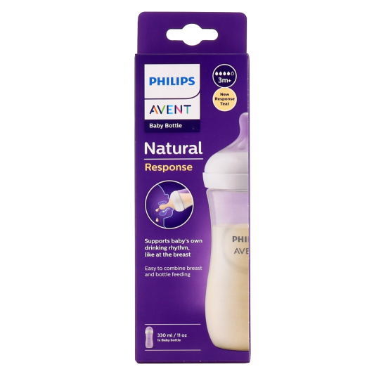 Avent Biberon plastique Natural Response - Succion naturelle