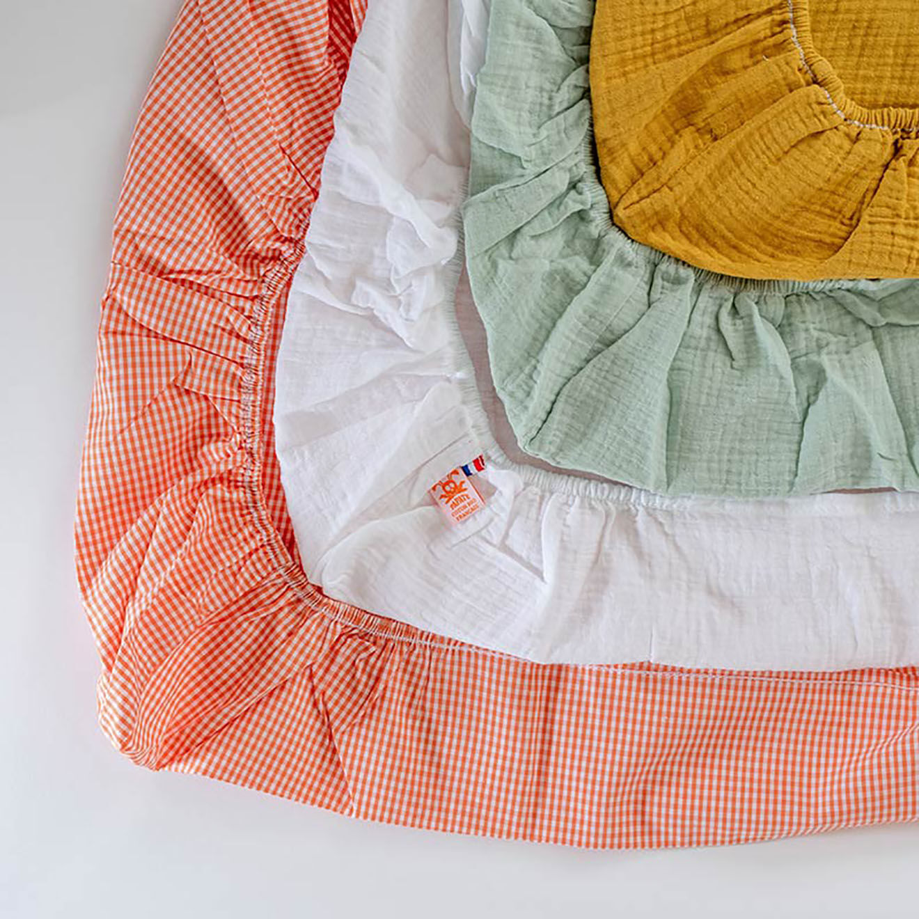 Papate Housse de Matelas à Langer en Coton Bio honey - 50x70 cm