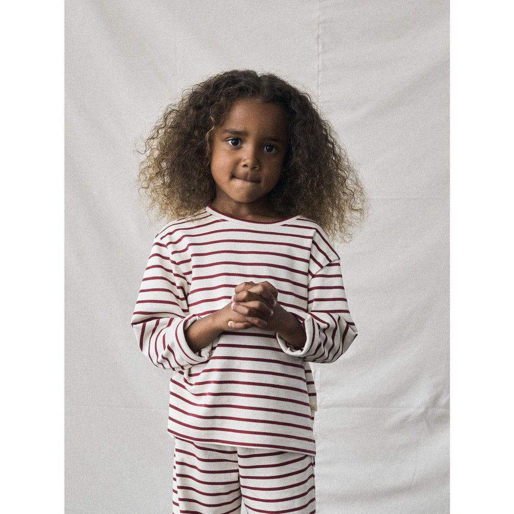 Køb Lil'Atelier Turtledove Red Dahlia Nmflimia Ls Loose Top Lil