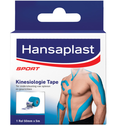 Hansaplast Kinesio tape blauw (1 stuk)
