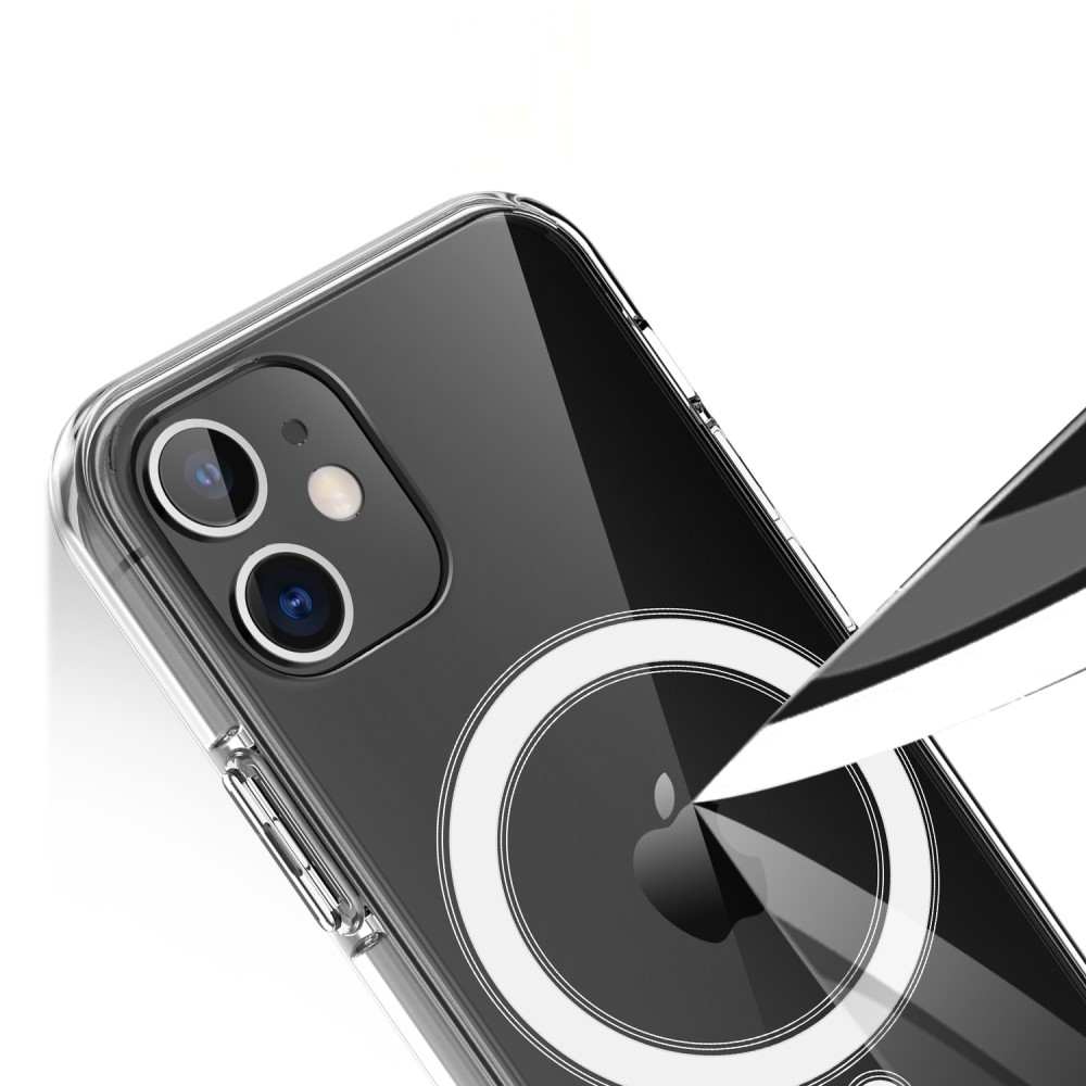 iPhone 12 / iPhone 12 Pro MagSafe Hybrid Hülle TPU Bumper Acryl Rückseite - Transparent