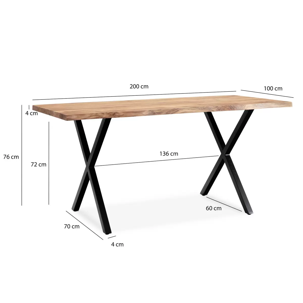 Schreibtisch Almada braun,schwarz