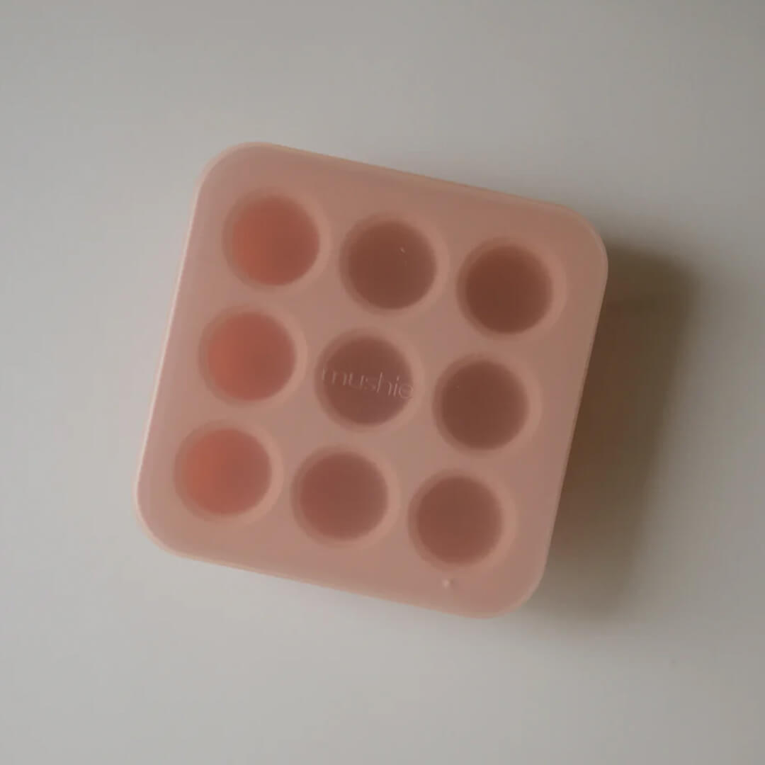 Mushie invriesvorm voor fruitspeen - blush