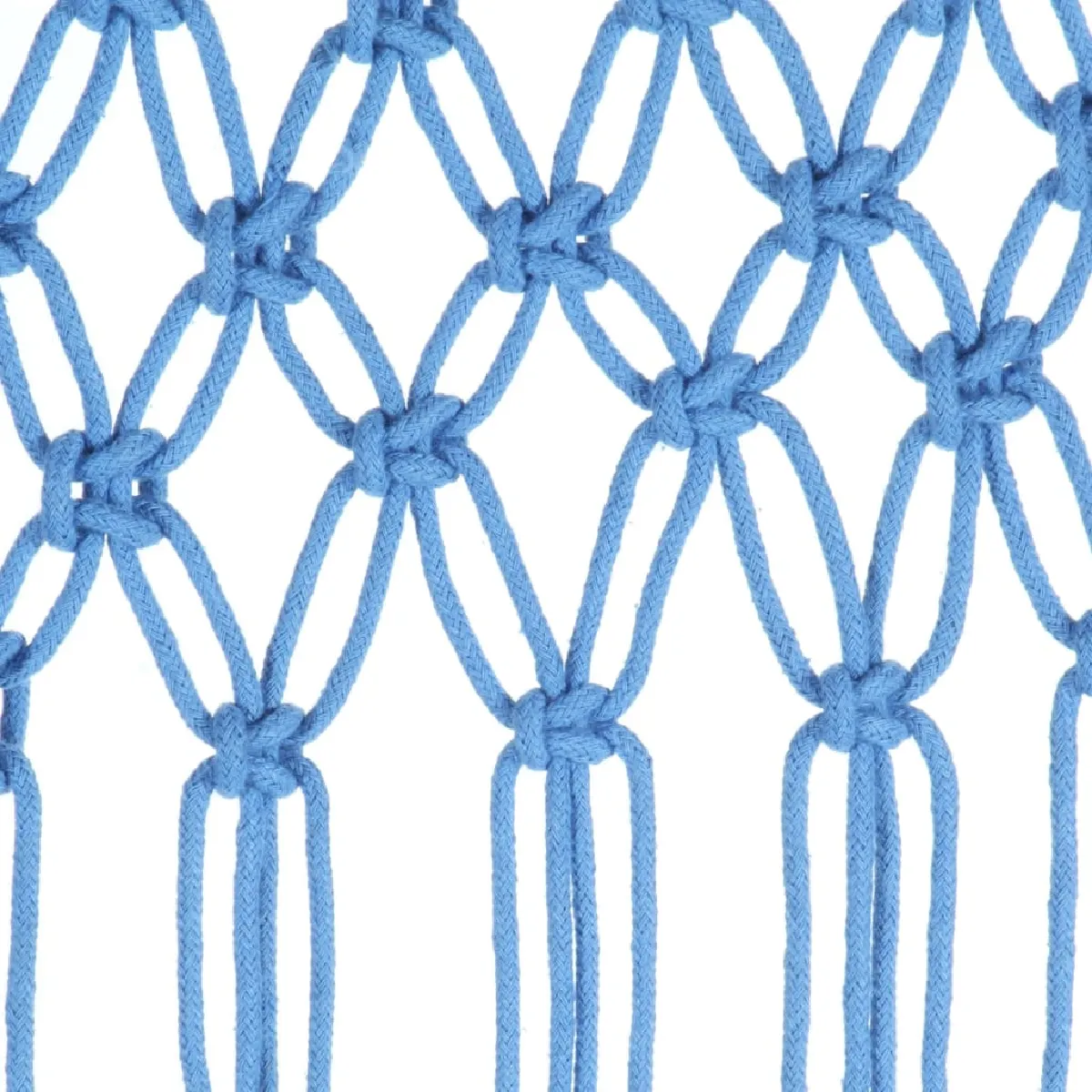 vidaXL Rideau en Macramé - Bleu 140x240 cm