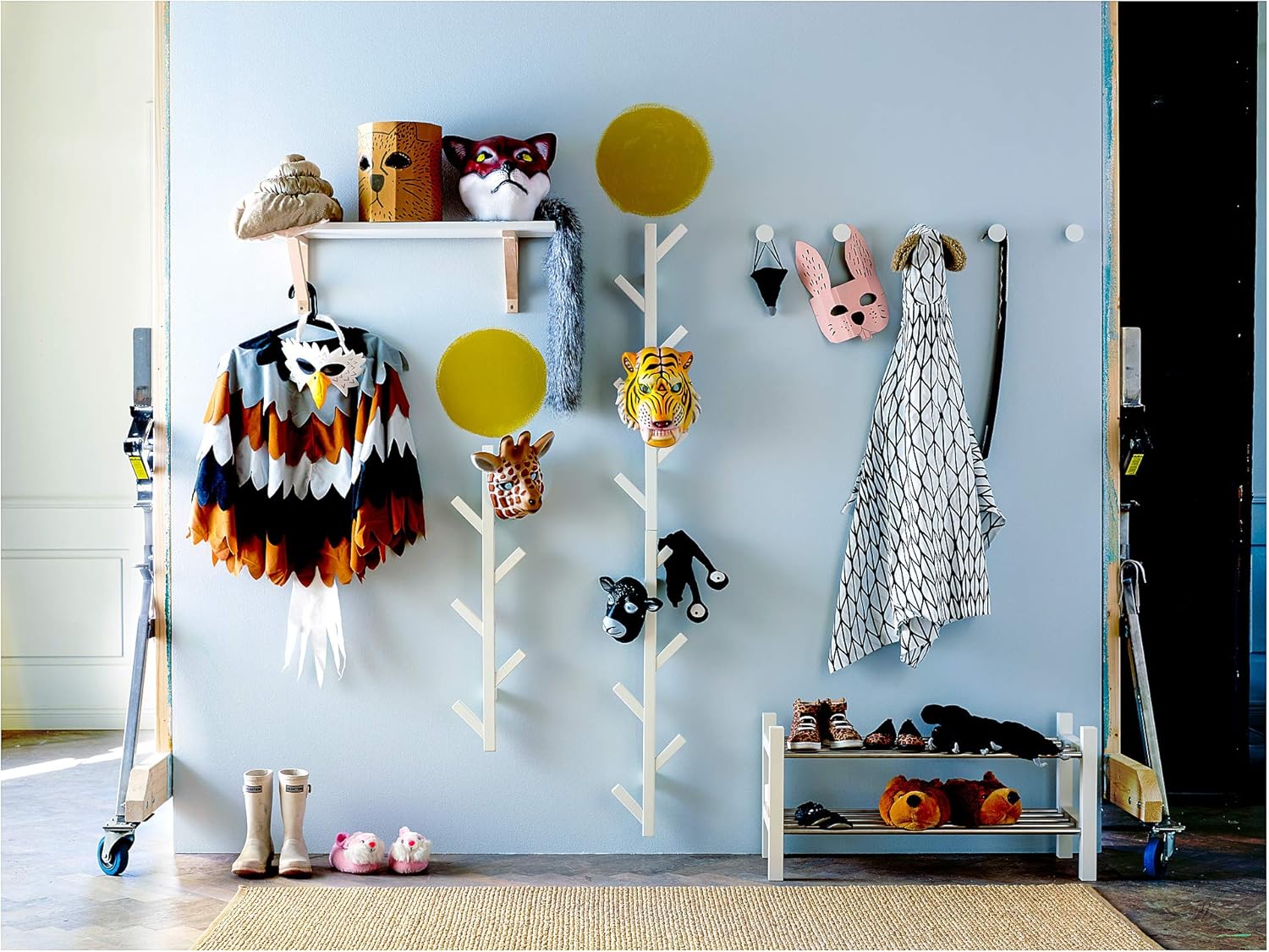 IKEA TJUSIG BANK mit Schuhspeicher weiß 108 x 34 x 50 cm