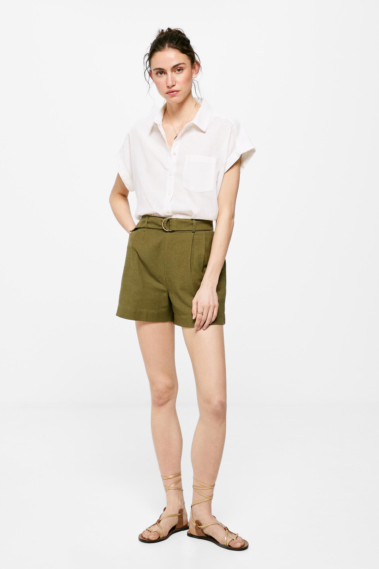 Bermuda Cotton Cor - Cáqui Escuro
